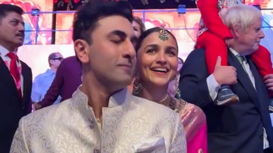 Ranbir Kapoor, Alia Bhatt vibe to music at Anant Ambani's wedding; fans call it ‘cute’. Watch