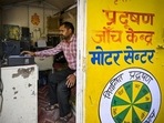 Delhi has around 966 PUC centres across 10 zones. (HT Archive) Delhi has around 966 PUC centres across 10 zones. (HT Archive)