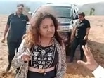 Manorama Khedkar, mother of trainee IAS officer Puja Khedkar, seen brandishing a firearm in the viral video. (VIDEO GRAB) Manorama Khedkar, mother of trainee IAS officer Puja Khedkar, seen brandishing a firearm in the viral video. (VIDEO GRAB)