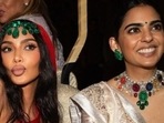 Kim Kardashian has posted photos from the Ambani wedding on Instagram. Kim Kardashian has posted photos from the Ambani wedding on Instagram.