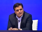 Milind Lakkad, EVP and Chief Human Resources Officer (CHRO) at Tata Consultancy Services (TCS) announces the Q1 financial results 2024-25 during a press conference, in Mumbai.(PTI) Milind Lakkad, EVP and Chief Human Resources Officer (CHRO) at Tata Consultancy Services (TCS) announces the Q1 financial results 2024-25 during a press conference, in Mumbai.(PTI)