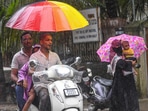 The average rainfall recorded in Mumbai from Sunday morning to Monday morning is 115.81 mm reported HT.(PTI Photo) 