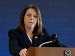 Calls ascend for resignation of U.S. Secret Service Director Kimberly Cheatle after the assassination attempt on Donald Trump. (AP Photo/Morry Gash)