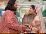 Industrialist Mukesh Ambani’s son Anant Ambani with Radhika Merchant, a daughter of industrialist Viren Merchant. Industrialist Mukesh Ambani’s son Anant Ambani with Radhika Merchant, a daughter of industrialist Viren Merchant.