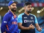 Virat Kohli (L) and MS Dhoni in 2021.(Getty) Virat Kohli (L) and MS Dhoni in 2021.(Getty)