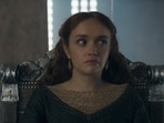 Olivia Cooke as Alicent in a still from episode 5 of House of the Dragon Season 2.