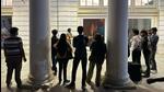 A young man plays a guitar in a Connaught Place corridor. (HT Photo) A young man plays a guitar in a Connaught Place corridor. (HT Photo)