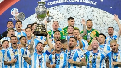 This is Argentina's second consecutive Copa America title, in addition to the 2022 World Cup title they won between the two. (AP) This is Argentina's second consecutive Copa America title, in addition to the 2022 World Cup title they won between the two. (AP)