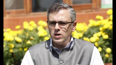 Former Jammu and Kashmir chief minister Omar Abdullah. (HT PHOTO) Former Jammu and Kashmir chief minister Omar Abdullah. (HT PHOTO)