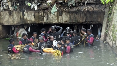 Joy's body was located around a kilometre away from the spot he went missing, from a canal stretch behind Sree Chitra Home at Thakarapparambu in Thiruvananthapuram(PTI Photo) Joy's body was located around a kilometre away from the spot he went missing, from a canal stretch behind Sree Chitra Home at Thakarapparambu in Thiruvananthapuram(PTI Photo)