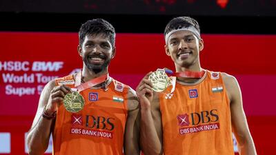Satwiksairaj Rankireddy (left) and Chirag Shetty. (PTI) Satwiksairaj Rankireddy (left) and Chirag Shetty. (PTI)