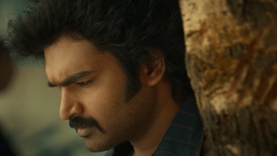 KA teaser: Kiran Abbavaram in a still from the film. KA teaser: Kiran Abbavaram in a still from the film.