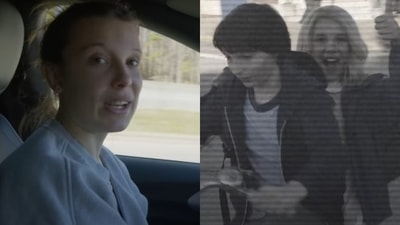 Millie Bobbie Brown was 10 when she began filming Stranger Things. She's now 20. Millie Bobbie Brown was 10 when she began filming Stranger Things. She's now 20.