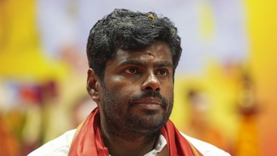 Tamil Nadu BJP President K. Annamalai during the Delhi Tamil Sangamam organised by Delhi BJP, in New Delhi, Sunday, May 5, 2024. (PTI) (HT_PRINT) Tamil Nadu BJP President K. Annamalai during the Delhi Tamil Sangamam organised by Delhi BJP, in New Delhi, Sunday, May 5, 2024. (PTI) (HT_PRINT)