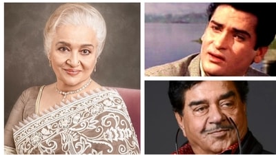 Asha started her acting career at the age of 10 with the 1952 film Aasmaan and went on to star in Bimal Roy's Baap Beti two years later. Asha started her acting career at the age of 10 with the 1952 film Aasmaan and went on to star in Bimal Roy's Baap Beti two years later.