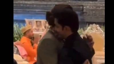 Gautam Gambhir met Shah Rukh Khan at Anant Ambani-Radhika Merchant's wedding Gautam Gambhir met Shah Rukh Khan at Anant Ambani-Radhika Merchant's wedding