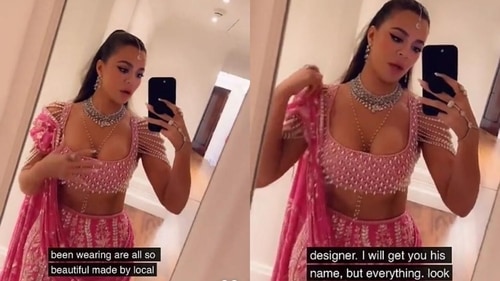 A screengrab of the video in which Khloe Kardashian called Manish Malhotra a "local designer". (Snapchat/Khloe Kardashian) A screengrab of the video in which Khloe Kardashian called Manish Malhotra a "local designer". (Snapchat/Khloe Kardashian)