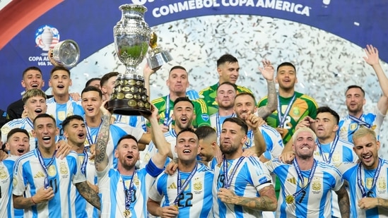 This is Argentina's second consecutive Copa America title, in addition to the 2022 World Cup title they won between the two.(AP)