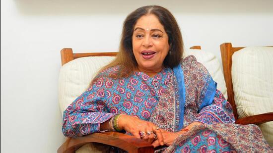 In December 2023, Kher had filed a police complaint against Chaitanya Aggarwal, a resident of Shivalik Vihar, NAC, Manimajra, for duping her of <span class='webrupee'>?</span>8 crore. In May this year, the accused reportedly returned the money to Kher, following which the complaint against him was withdrawn and a cancellation report filed in court by the police. (HT Photo)