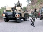 Security forces during an encounter in a forest area in Jammu and Kashmir’s Doda district. (Representational photo) Security forces during an encounter in a forest area in Jammu and Kashmir’s Doda district. (Representational photo)