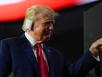 Republican presidential candidate former President Donald Trump attends the first day of the Republican National Convention, Monday, July 15, 2024, in Milwaukee. 