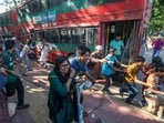 Students clash over quota system at Jahangir Nagar University at Savar outside Dhaka, Bangladesh Students clash over quota system at Jahangir Nagar University at Savar outside Dhaka, Bangladesh