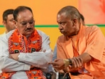 Chief Minister Yogi Adityanath interacts with Union Minister and BJP National President JP Nadda during the party’s state working committee meeting, in Lucknow, Sunday (PTI) Chief Minister Yogi Adityanath interacts with Union Minister and BJP National President JP Nadda during the party’s state working committee meeting, in Lucknow, Sunday (PTI)