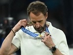 England's head coach Gareth Southgate reacts with his silver medal after the UEFA Euro 2024 final football match between Spain and England(AFP) England's head coach Gareth Southgate reacts with his silver medal after the UEFA Euro 2024 final football match between Spain and England(AFP)