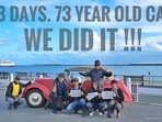 In their 73-year-old car, a Gujarati family travelled from Ahmedabad to London in 73 days. In their 73-year-old car, a Gujarati family travelled from Ahmedabad to London in 73 days.