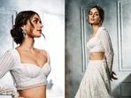 Outfit: Isa by Dolly Wahal
Embellished with luxurious pearls, shimmering sequins and crystals, the Ira ivory lehenga is a modern bridal dream. This ethereal lehenga seen on Manushi Chhillar is an ode to the art of hand embroidery, meticulously strewn together by our artisans to capture the essence of the modern Indian bride. Outfit: Isa by Dolly Wahal
Embellished with luxurious pearls, shimmering sequins and crystals, the Ira ivory lehenga is a modern bridal dream. This ethereal lehenga seen on Manushi Chhillar is an ode to the art of hand embroidery, meticulously strewn together by our artisans to capture the essence of the modern Indian bride.