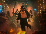 Max teaser: Kichcha Sudeep in a still from the film's teaser. Max teaser: Kichcha Sudeep in a still from the film's teaser.