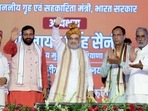 Mahendragarh: BJP leader Amit Shah during the 'Backward Class Samman Sammelan'. Mahendragarh: BJP leader Amit Shah during the 'Backward Class Samman Sammelan'.