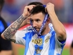 Lionel Messi of Argentina puts on his medal after a victory in the CONMEBOL Copa America 2024 Final against Colombia(Getty Images via AFP) Lionel Messi of Argentina puts on his medal after a victory in the CONMEBOL Copa America 2024 Final against Colombia(Getty Images via AFP)