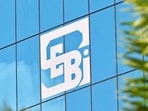 SEBI logo outside the regulators’s office (HT)