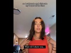 Snapshot of the influencer who dislocates her shoulder on purpose. Snapshot of the influencer who dislocates her shoulder on purpose.