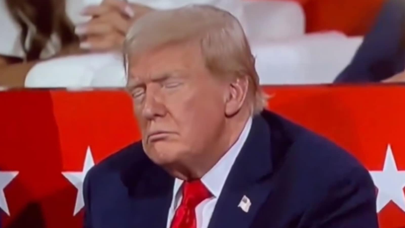 Viral clip shows Donald Trump appearing to doze off at RNC, sparks ...