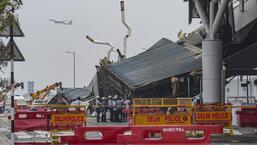 Work to remove collapsed canopy begins at Delhi airport’s Terminal 1