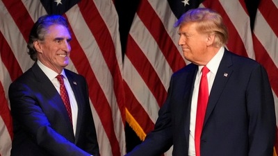 Doug Burgum says Donald Trump hinted at possible Cabinet role for him (AP Photo/Mark J. Terrill, File) (AP)
