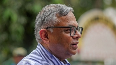 Natarajan Chandrasekaran, chairman of Tata Sons Ltd., is seen. (Bloomberg) Natarajan Chandrasekaran, chairman of Tata Sons Ltd., is seen. (Bloomberg)