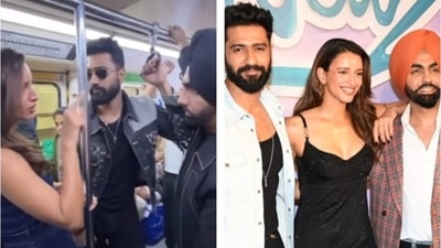 Triptii Dimri, Vicky Kaushal, and Ammy Virk promote Bad Newz in Delhi metro Triptii Dimri, Vicky Kaushal, and Ammy Virk promote Bad Newz in Delhi metro