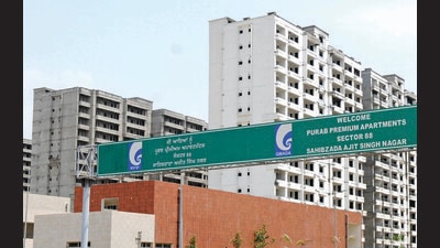 PPCB has bared any sale or occupancy of any plot, flat, house or shop at Purab Premium Apartments in Sector-88, Mohali. (HT File) PPCB has bared any sale or occupancy of any plot, flat, house or shop at Purab Premium Apartments in Sector-88, Mohali. (HT File)