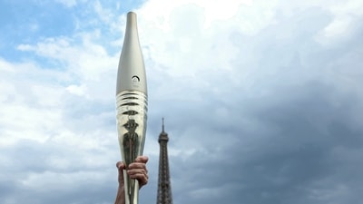 The torch will continue its journey in northern France and through the Paris region before heading back to the French capital. (AFP) The torch will continue its journey in northern France and through the Paris region before heading back to the French capital. (AFP)
