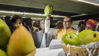 Union minister for agriculture and farmers welfare Shivraj Singh Chouhan at an exhibition during the inauguration of the 96th Indian Council of Agricultural Research (ICAR) Foundation and Technology Day in New Delhi on July 16 (PTI) Union minister for agriculture and farmers welfare Shivraj Singh Chouhan at an exhibition during the inauguration of the 96th Indian Council of Agricultural Research (ICAR) Foundation and Technology Day in New Delhi on July 16 (PTI)