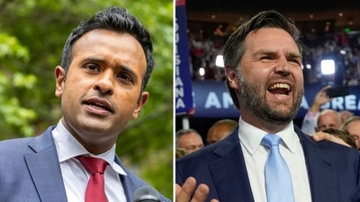 Vivek Ramaswamy says JD Vance will be ‘an outstanding Vice President’ (AP Photo/Stefan Jeremiah, File, AP Photo/Carolyn Kaster) Vivek Ramaswamy says JD Vance will be ‘an outstanding Vice President’ (AP Photo/Stefan Jeremiah, File, AP Photo/Carolyn Kaster)