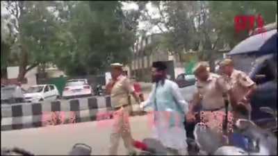 Gauhar Chishti, Khadim of Ajmer Sharif Dargah after being acquitted in a case of raising provocative slogans against BJP leader Nupur Sharma. (PTI) Gauhar Chishti, Khadim of Ajmer Sharif Dargah after being acquitted in a case of raising provocative slogans against BJP leader Nupur Sharma. (PTI)