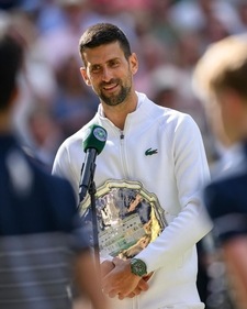 Novak Djokovic at Wimbledon 2024 (Instagram) Novak Djokovic at Wimbledon 2024 (Instagram)
