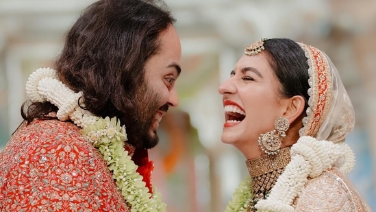 Anant Ambani and Radhika Merchant tied the knot on July 12.(Instagram/@epicstories.in)