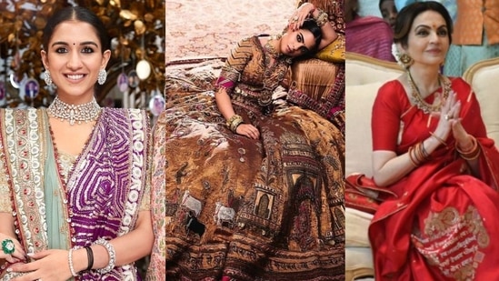 Radhika Merchant, Isha Ambani and Nita Ambani's most unique looks