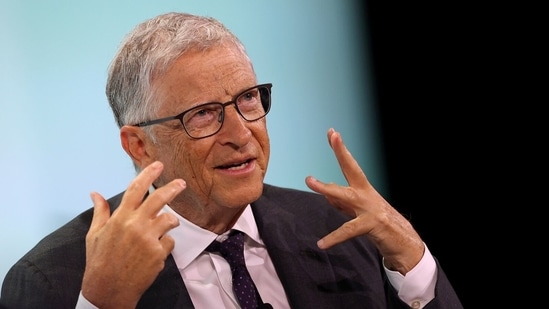 Bill Gates, co-chairman of the Bill and Melinda Gates Foundation, speaks during the 2024 CERAWeek by S&P Global conference in Houston, Texas.(Bloomberg)