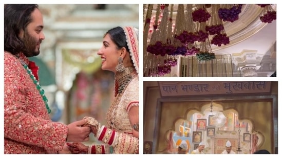 The wedding of Radhika Merchant and Anant Ambani took place at the Jio World Convention Centre in Mumbai on July 12. (Pics: Instagram and Curly Tales)